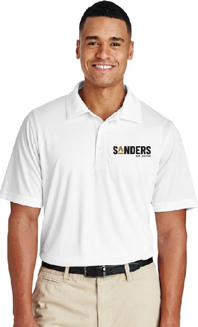 Polo Short Sleeve Collared Mens White Shirt