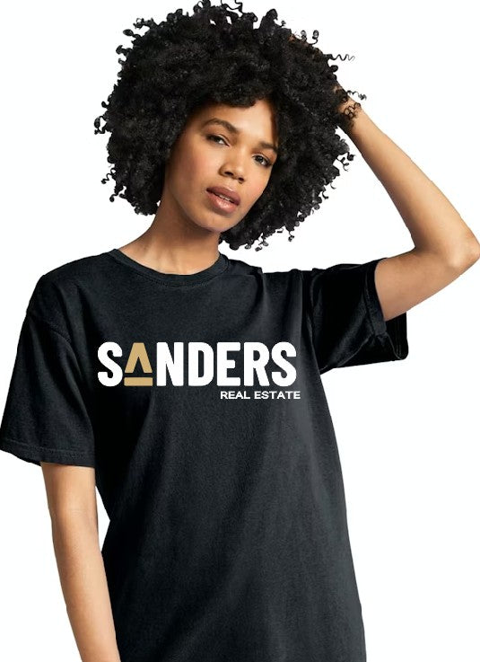 Black Comfort Tee Sanders Logo Women's Short Sleeve