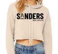 Cropped Hoodie - Beige  - Leopard